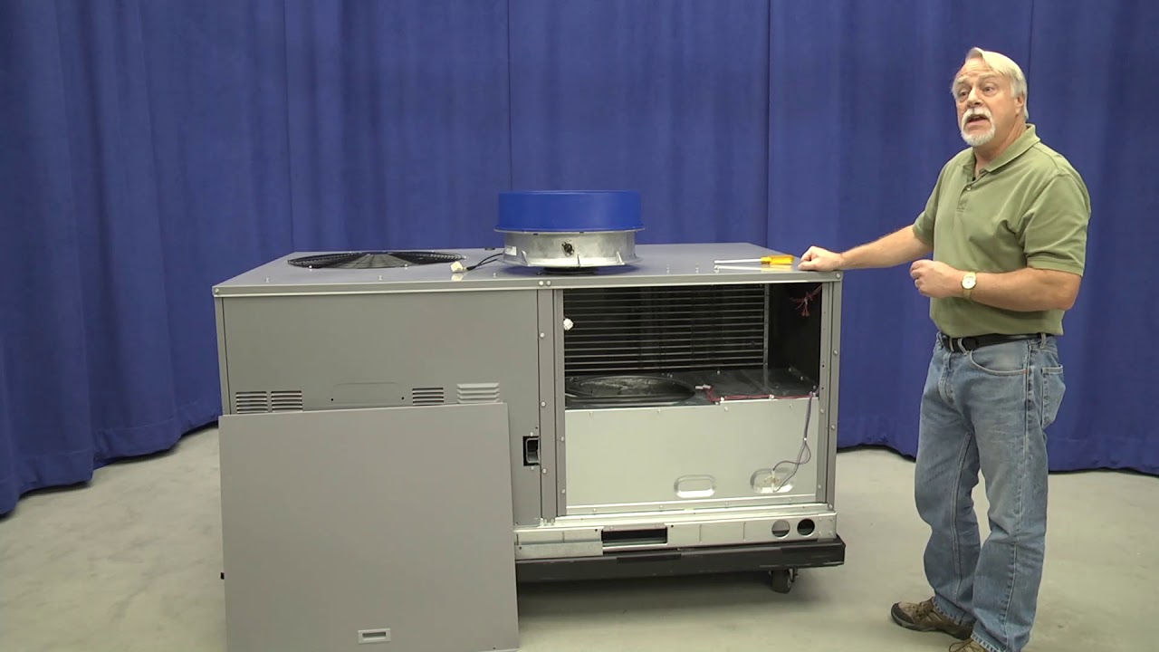 48/50FC,GC Outdoor Packaged Units with EcoBlue™ Technology - Removal and Installation Vane Axial Fan