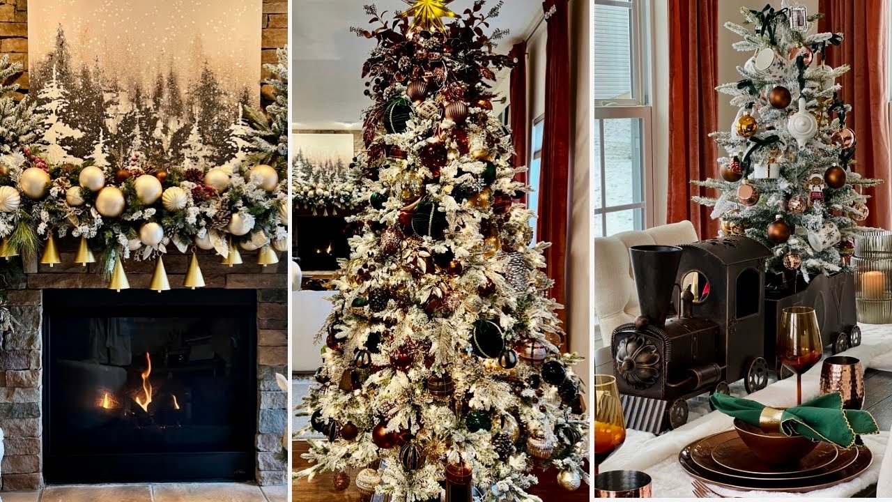 NEW* 2024 CHRISTMAS  Decorating Ideas | Living Room & Dining Room Tour  | Ralph Lauren Inspired Tree