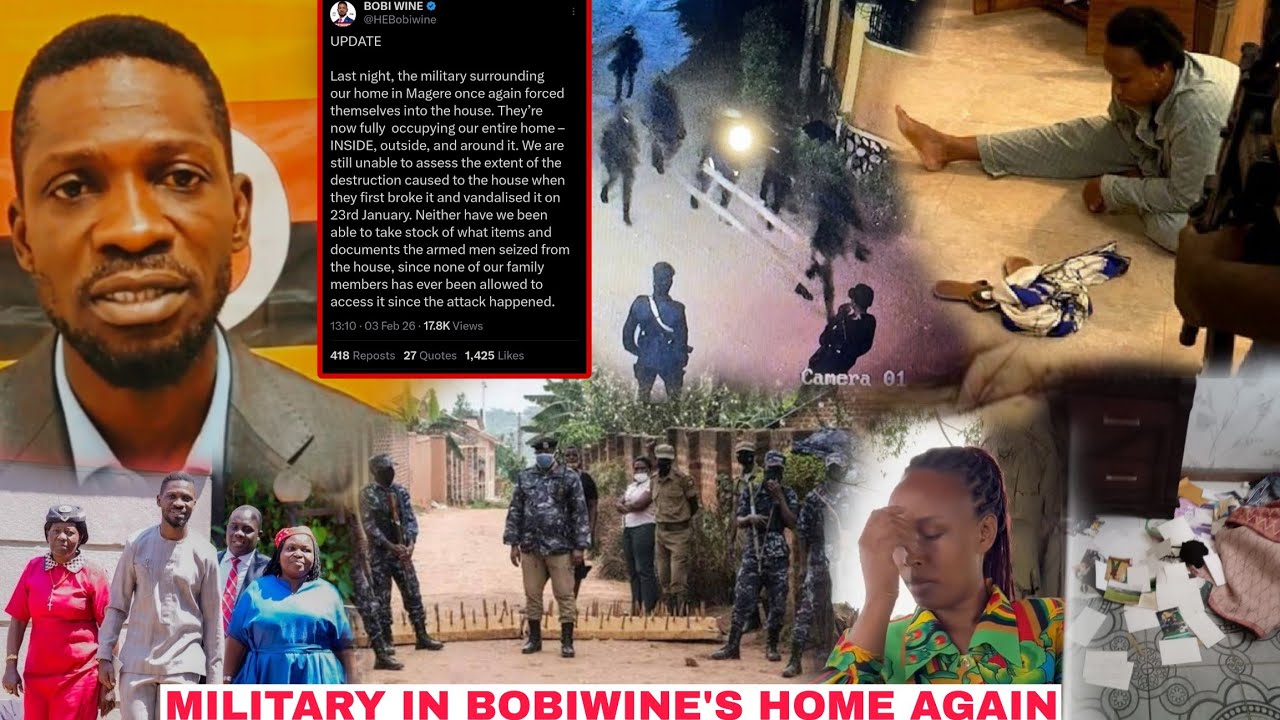Agakagwawo! Bobi Wine Bamusazeeko. Amagye Gayingiride Enju ye Mukiro Bwaati Bwakakasiza Ebyabadewo