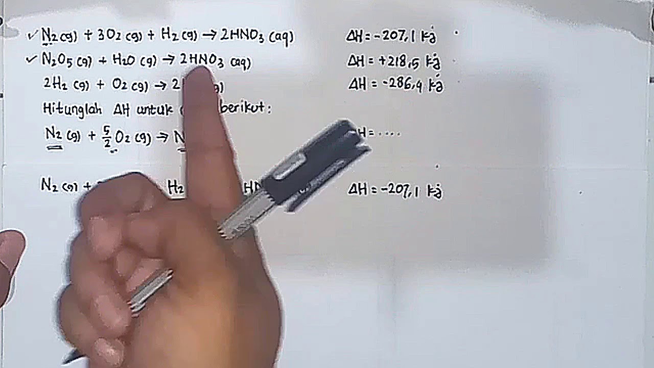 Contoh Soal Termokimia (Hukum Hess Reaksi-Reaksi)