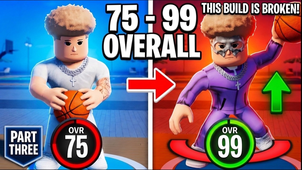 THIS BUILD IS BROKEN! (75-80 OVR) | Playground Basketball 60-99 OVR Ep.3