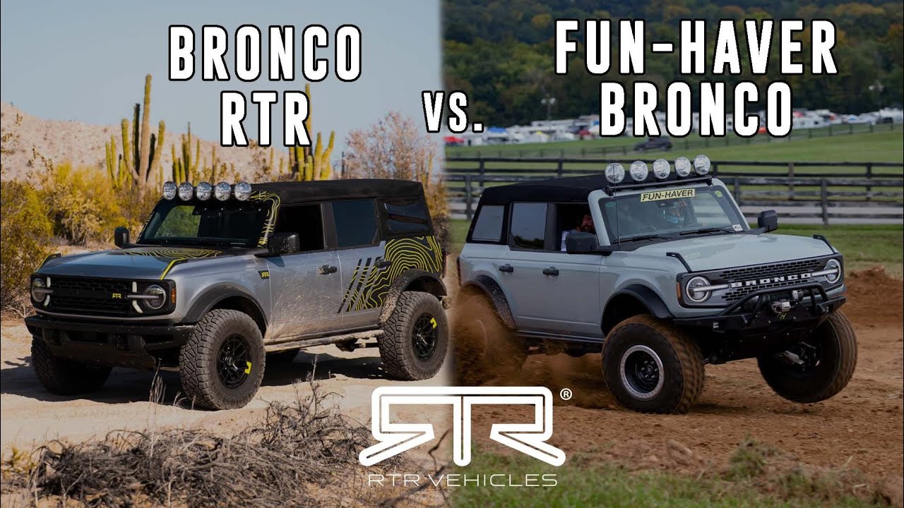 Bronco RTR vs Fun Haver Bronco - Side by Side Comparison w/ Vaughn Gittin Jr