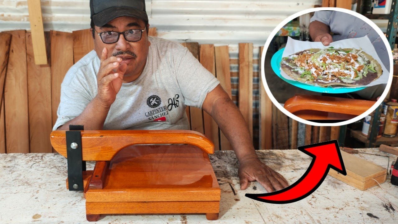COMO HACER UNA prensa para hacer tortillas completamente artesanal
