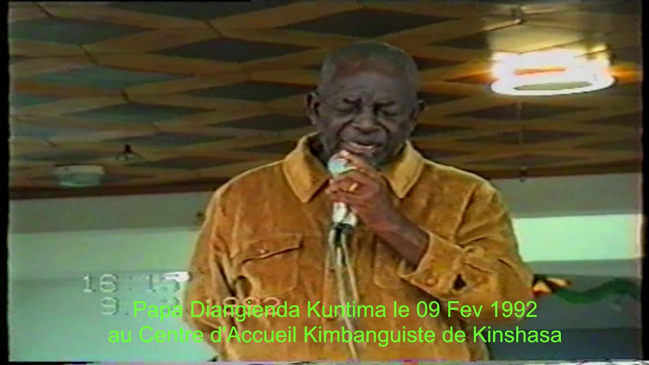 Message et prière de Papa Diangienda Kuntima le 09 Fev 1992 au Centre Acc.  Kimbanguiste de Kinshasa