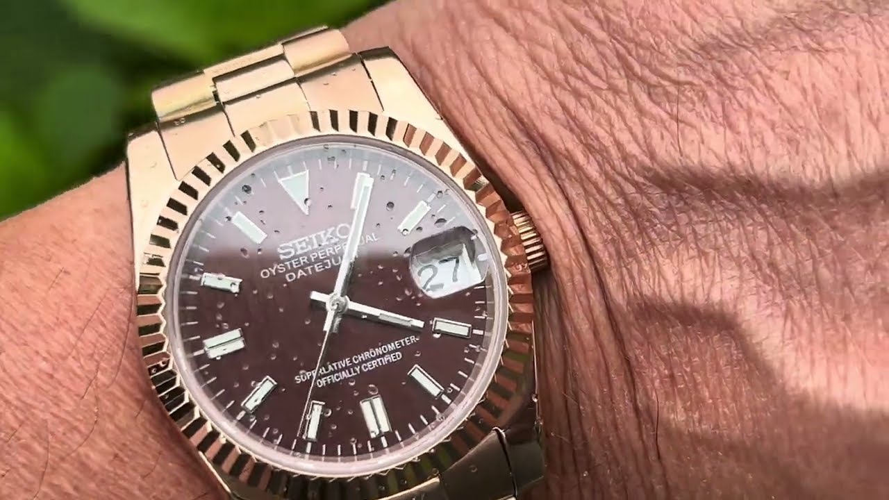 Seiko Datejust 36 mm Rose Gold Mod