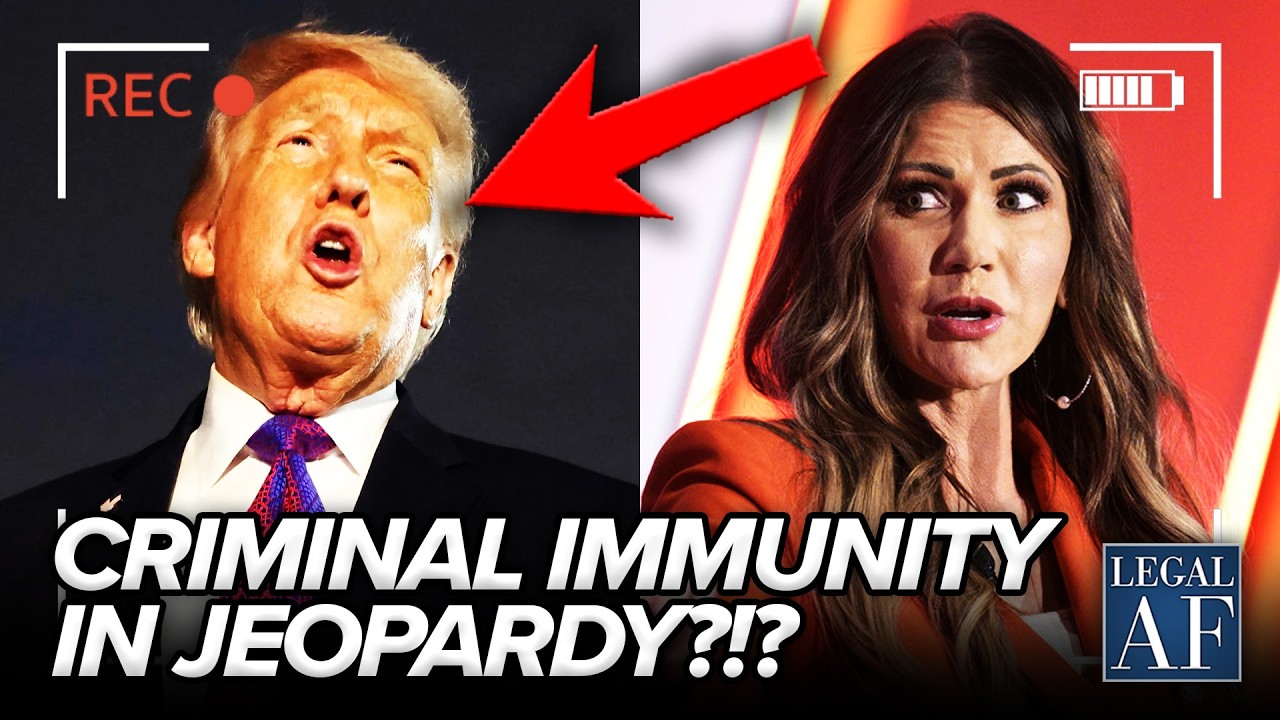 Could Kristie Noem FRAUD SCANDAL Cause Trump to LOSE His IMMUNITY?