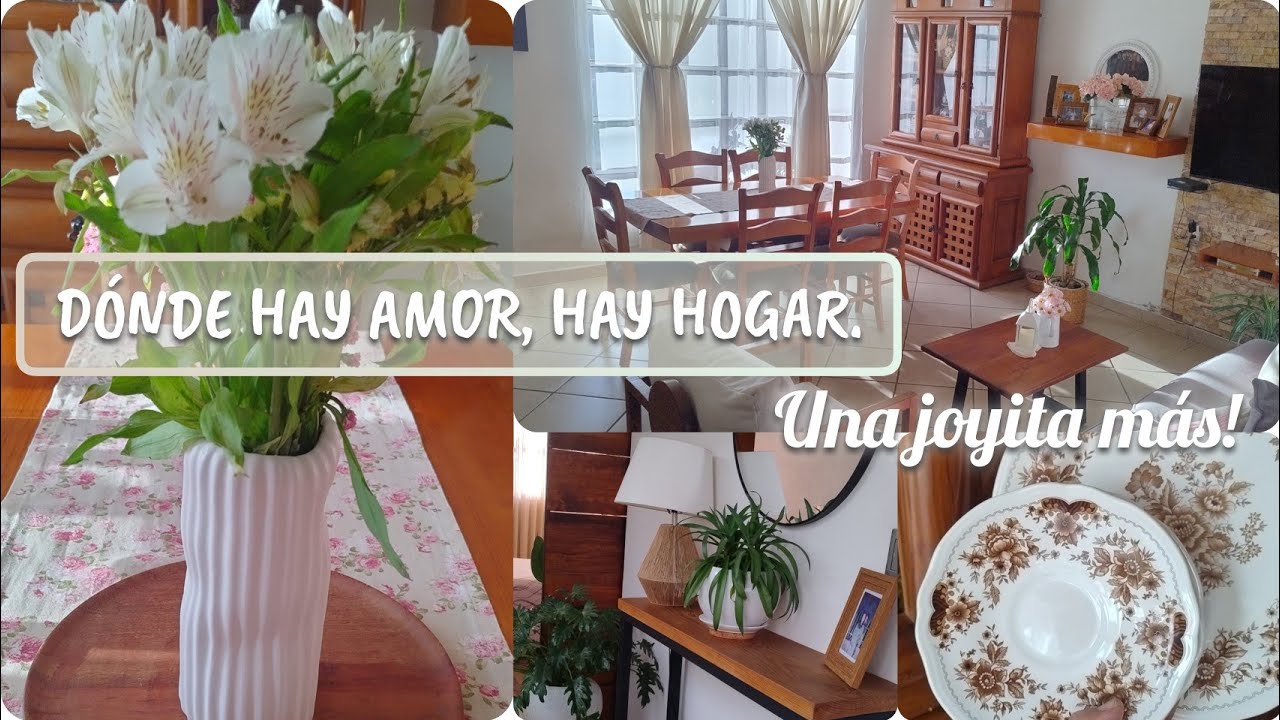 UN HOGAR CON AMOR ❤️ UNA BONITA REFLEXIÓN   1JOYITA MÁS 🌟 TE COMPARTO LOS CAMINOS DE MESA /DISEÑOS 🩷