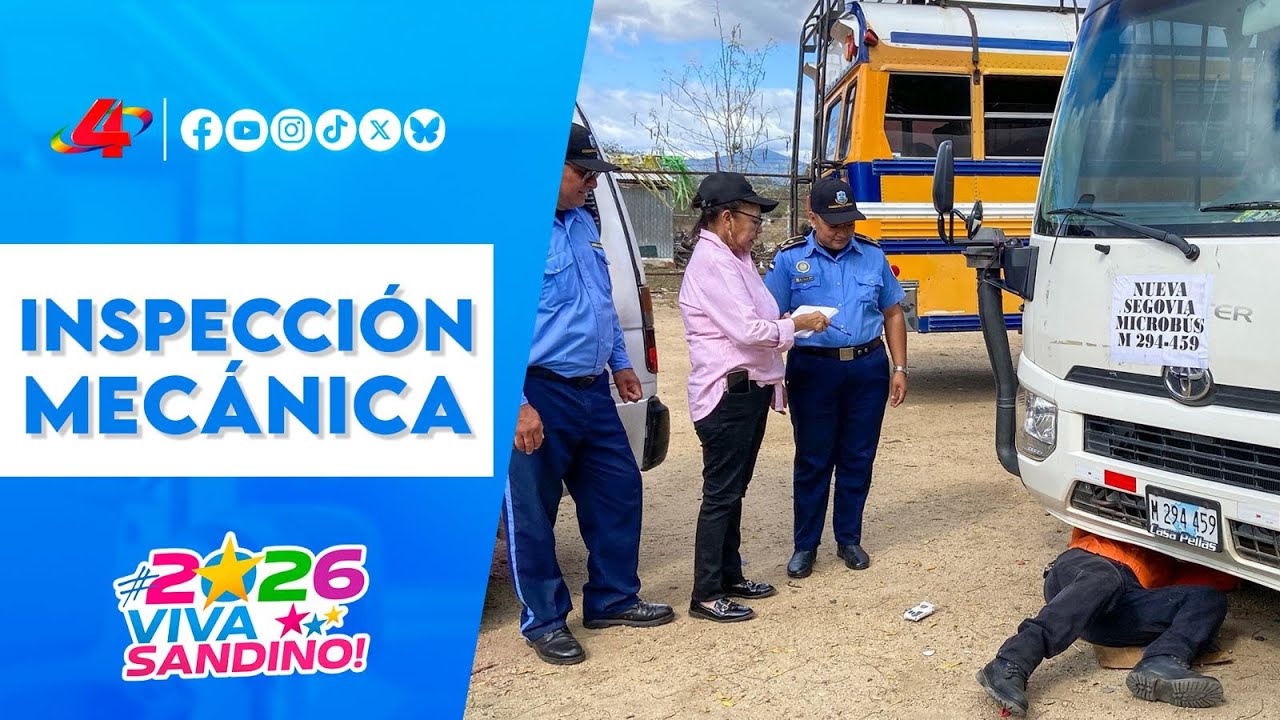 Ocotal: Inspección técnica al transporte escolar para el ciclo 2026 🚌