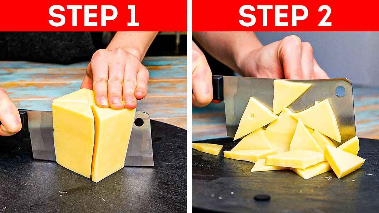 Odd but Genius Ways to Slice Cheese Perfectly 🧀✨
