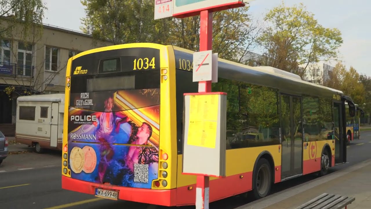 Poland, Warsaw, bus 414 ride from Dickensa to Dobosza