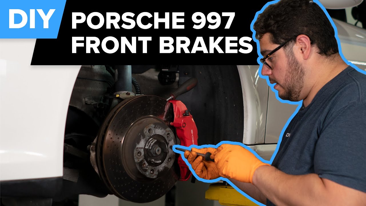 Замена передних тормозных колодок и ротора Porsche 911 997 своими руками (Porsche Carrera, S, 4S,...