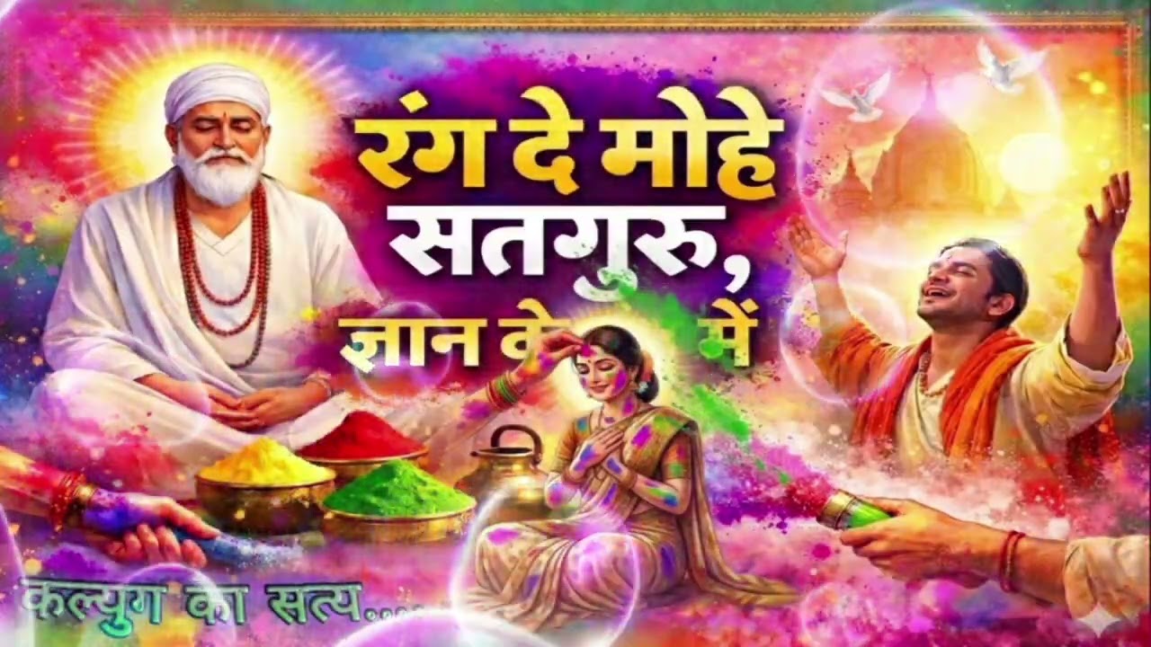 होली का सच्चा अर्थ 😢 | रंग दे मोहे सतगुरु ज्ञान के रंग में | 4 march 2026 को होली है | Nirgun Bhajan
