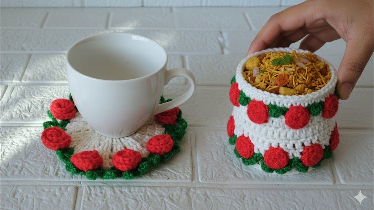 DIY crochet Cup costar | coster kaise banaen 