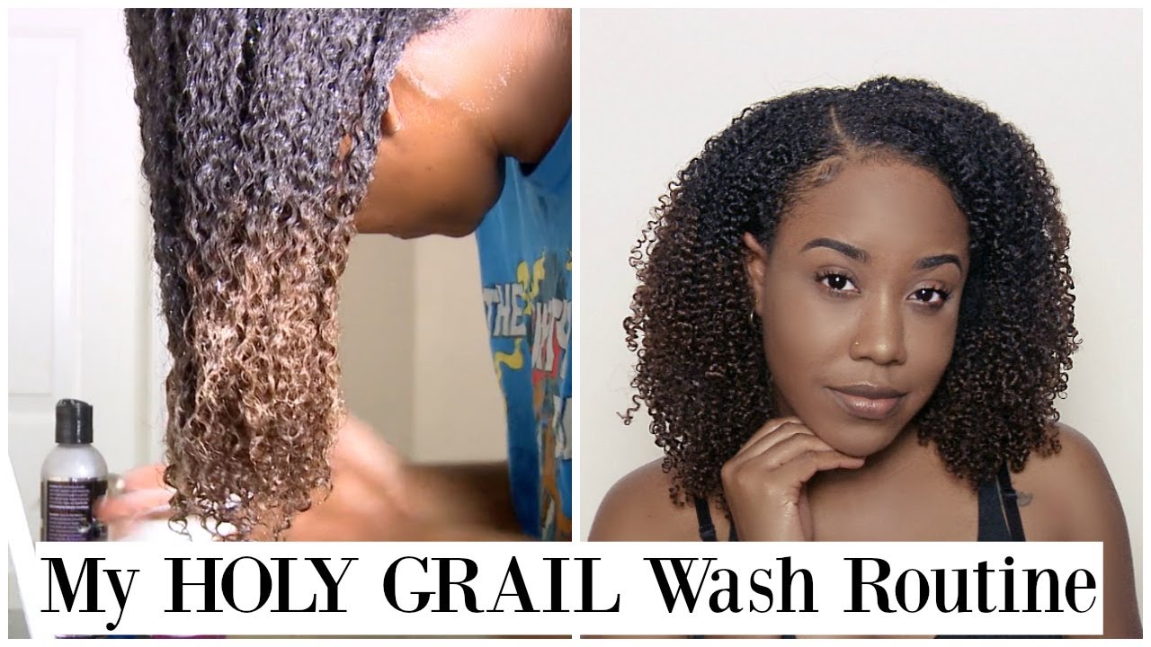 My Holy Grail Wash Routine For Low Porosity Natural Hair START to FINISH | How I Break My Gel Cast