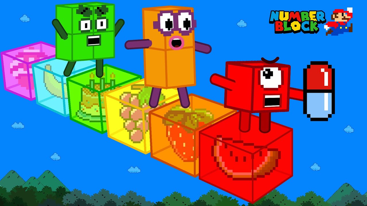 Finish the pattern? Numbers crossing FRUIT BERRIES bridge in Mario Maze | Best Friends Forever! 🤗