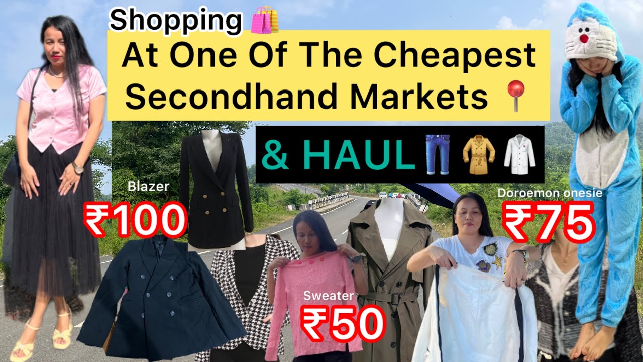 Покупка зимней одежды секонд-хенда на рынке Chumu Market Nagaland & Haul | Экономия на рынке Naga...