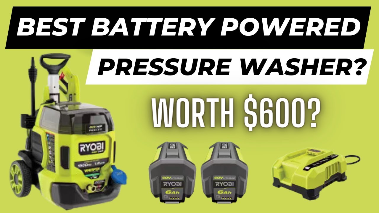 Ryobi 1500 Battery Powered Pressure Washer? | Now With Self Priming | Car Wash Tips