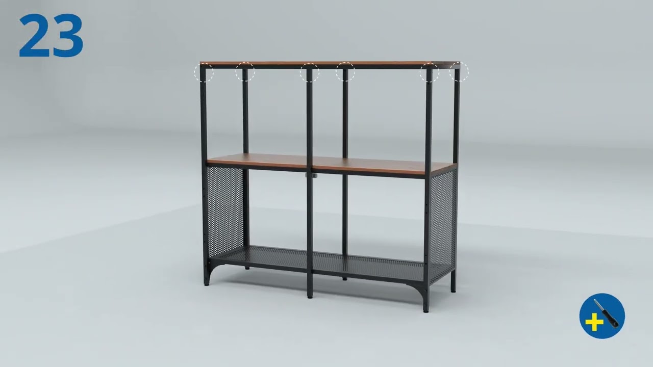 FJ&Auml;LLBO Shelf unit assembly instructions