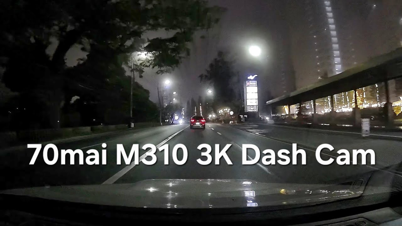 70mai M310 Plus 3K Dash Cam - Night