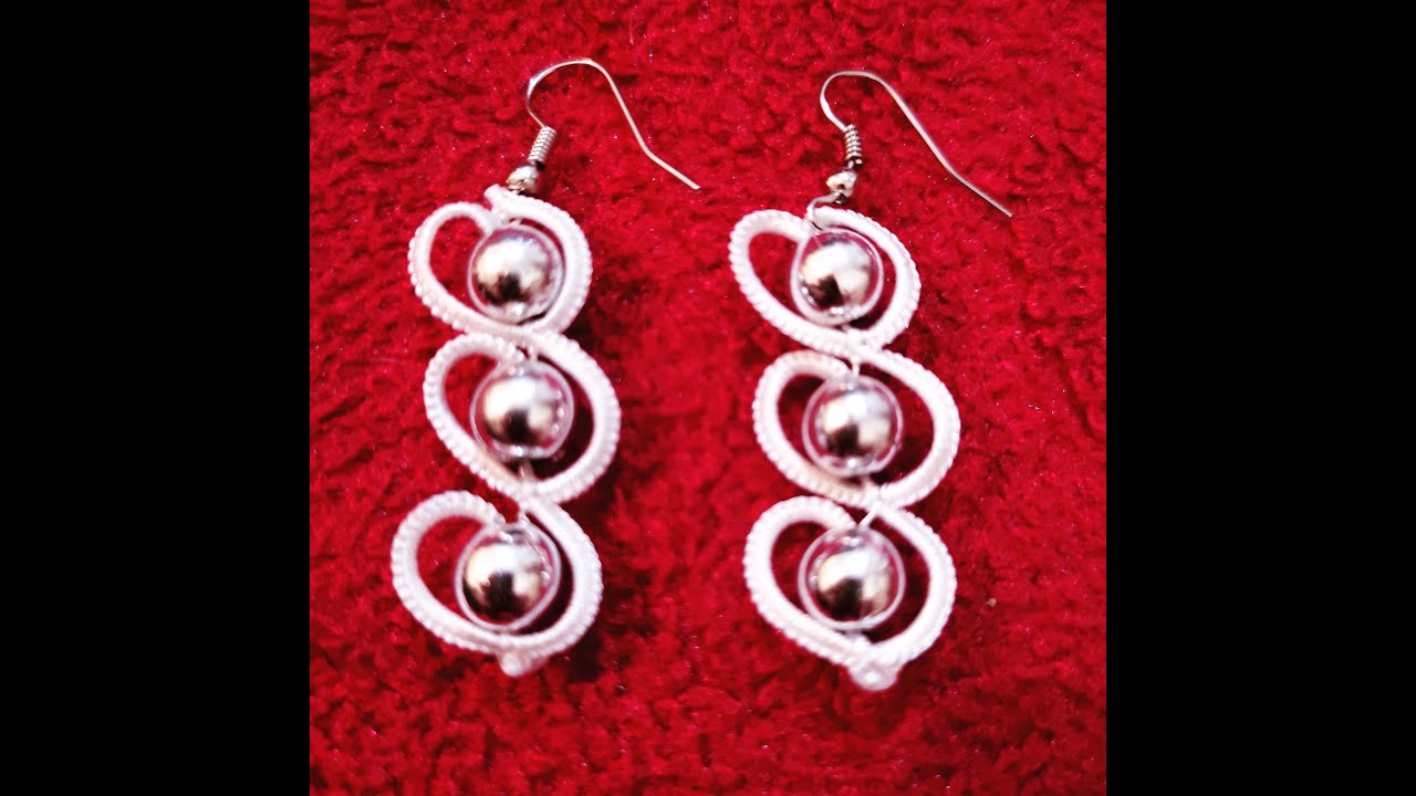 Mekik Oyası Küpe Tasarımı! Shuttle Tatting Earring!