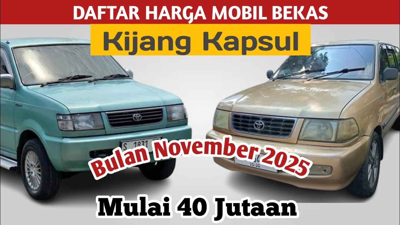 Harga mobil bekas Toyota Kijang Kapsul, edisi November 2025 