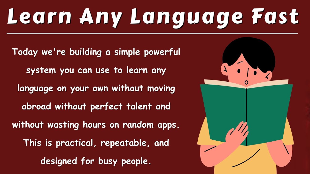 Learn Any Language Fast || Graded Reader || Improve Your English || Learn English