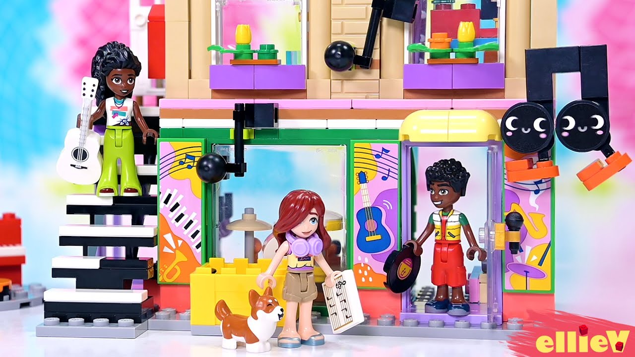 Музыкальный магазин и квартира 🎶🎵🎶 Сборка и обзор LEGO Friends