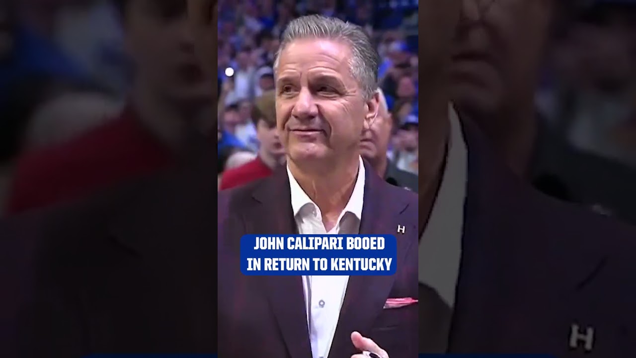 Coach Calipari booed in his return vs. Kentucky 👀