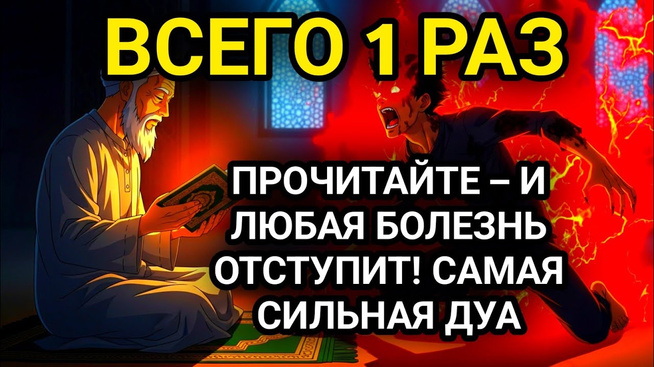 ЧУДЕСНОЕ ИСЦЕЛЕНИЕ ЗА 1 НОЧЬ! ПРОСТО ВКЛЮЧИТЕ ЭТУ ДУА ПЕРЕД СНОМ