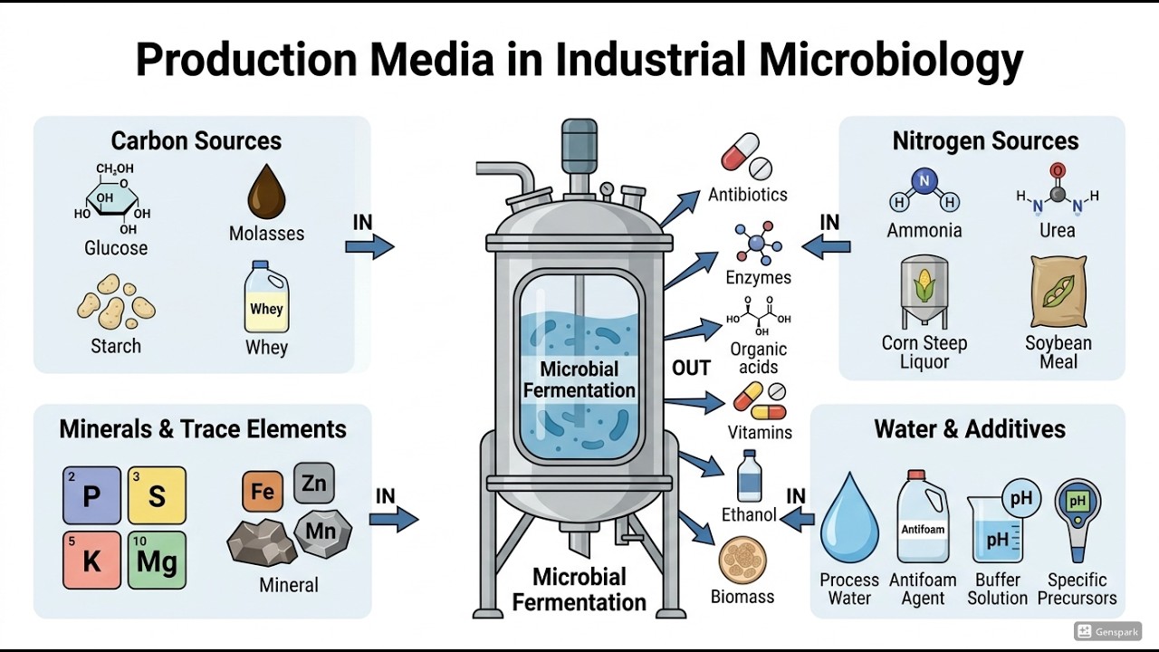 Production Media Explained | Industrial Microbiology & Fermentation Media Design