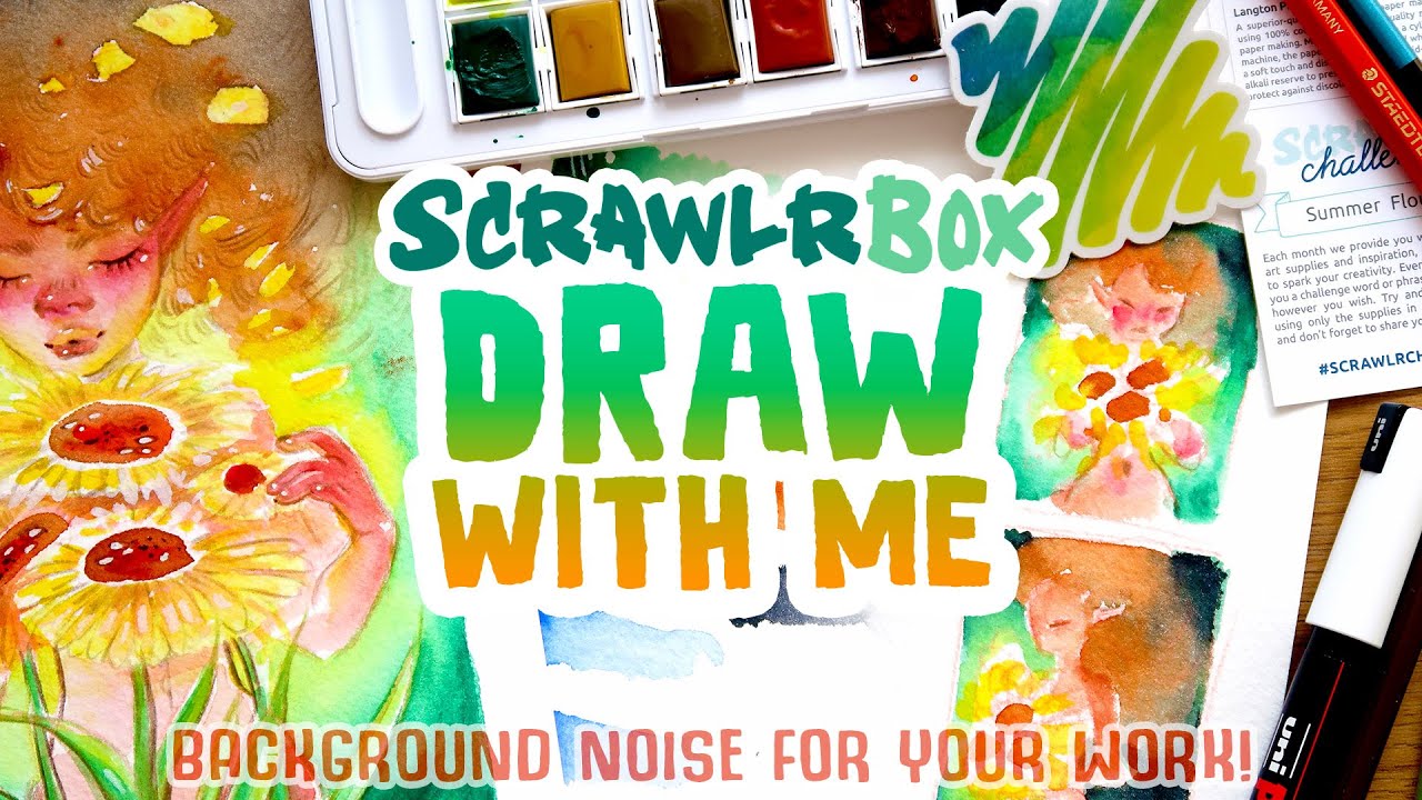 I'm in LOVE with this PAPER! Scrawlrbox DRAW WITH ME Ep 17