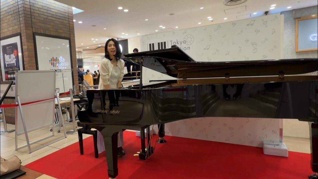 グランスタ八重洲のShigeru Kawai7弾いてきました！ショパン「華麗なる大円舞曲」Op.18