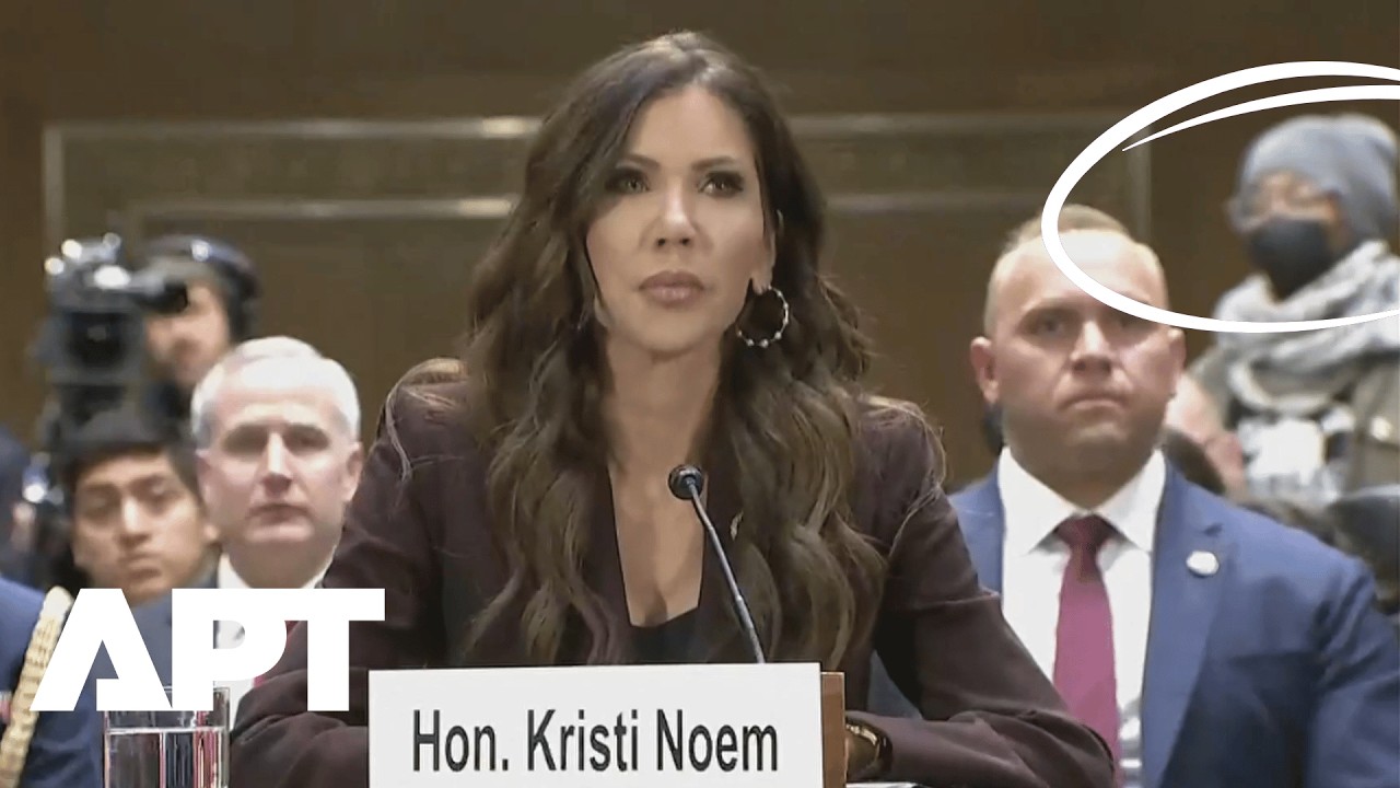 Moment Protester Shouts ‘Abolish ICE’ Before Kristi Noem’s Opening Statement at Senate Hearing | APT