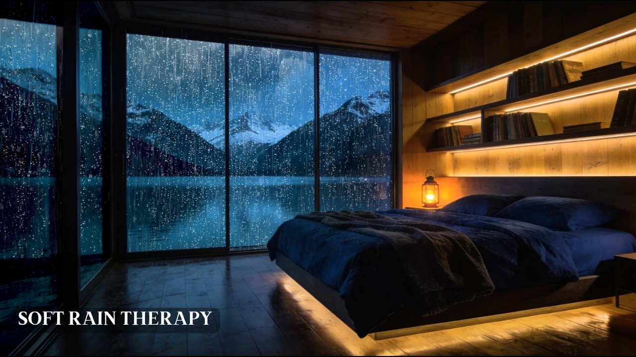 Gentle Rain & Thunder Sounds for Deep Sleep - Calm Night Storm Ambience | Soft Rain Therapy