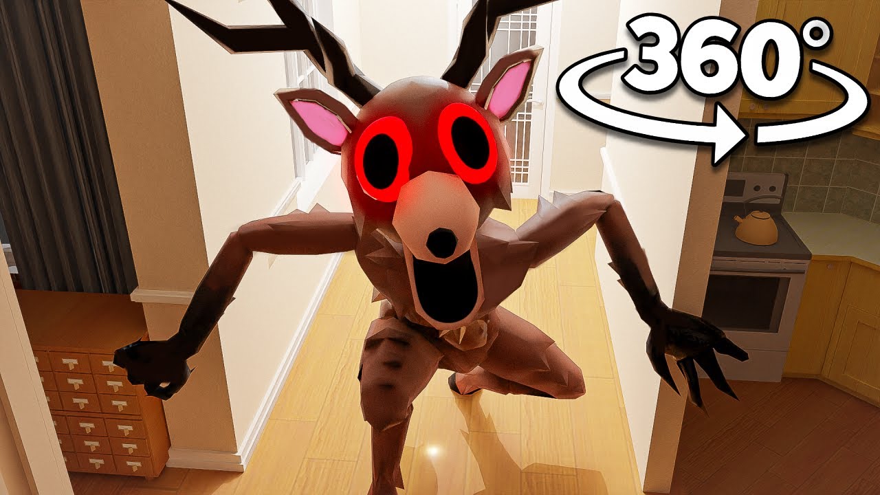 99 Nights in the Forest 360° Breaks into YOUR House! (The Deer) 4K
