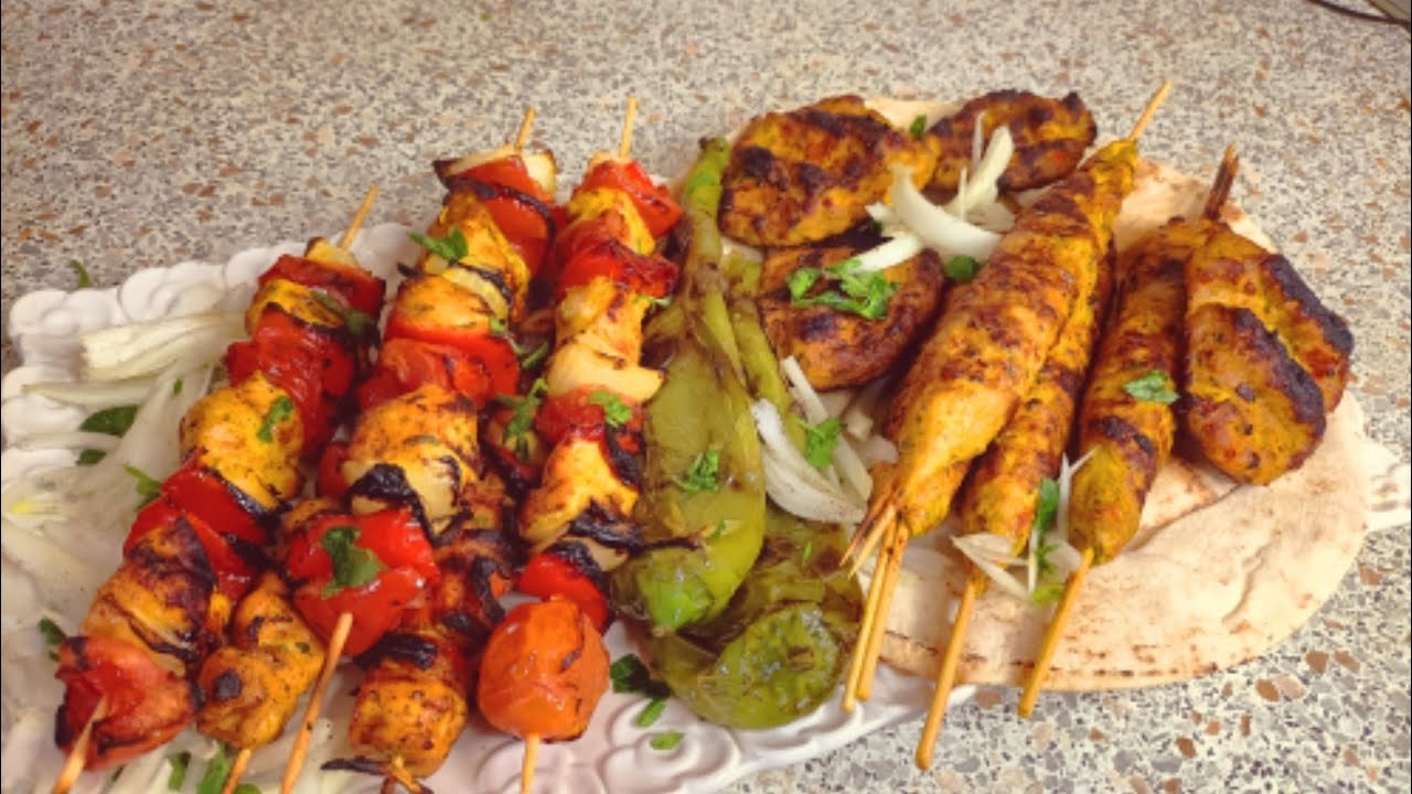 brochetas y kebab de kofta del pollo 🐔🐔 original turki récipe