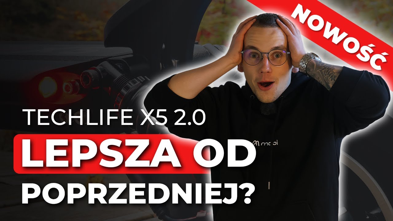 ULEPSZONA WERSJA KULTOWEJ HULAJNOGI ELEKTRYCZNEJ 😮HULAJNOGA ELEKTRYCZNA  TECHLIFE X5 2.0