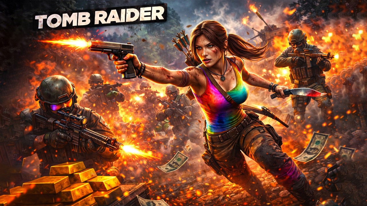 Tomb Raider Dangerous Mission 😱 Army Attack #tombraider