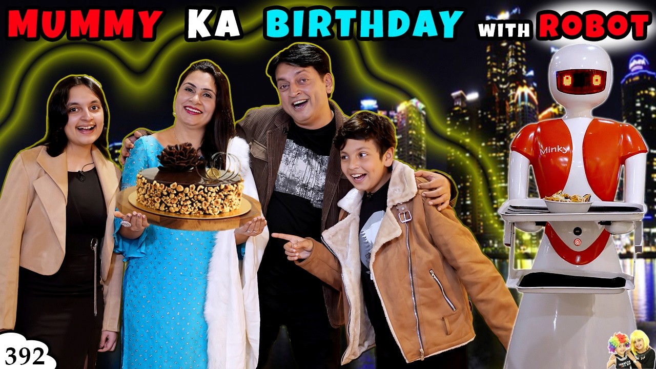 MUMMY KA BIRTHDAY with ROBOT | Ep 392 | Birthday Celebration at Restaurant | Aayu and Pihu Show