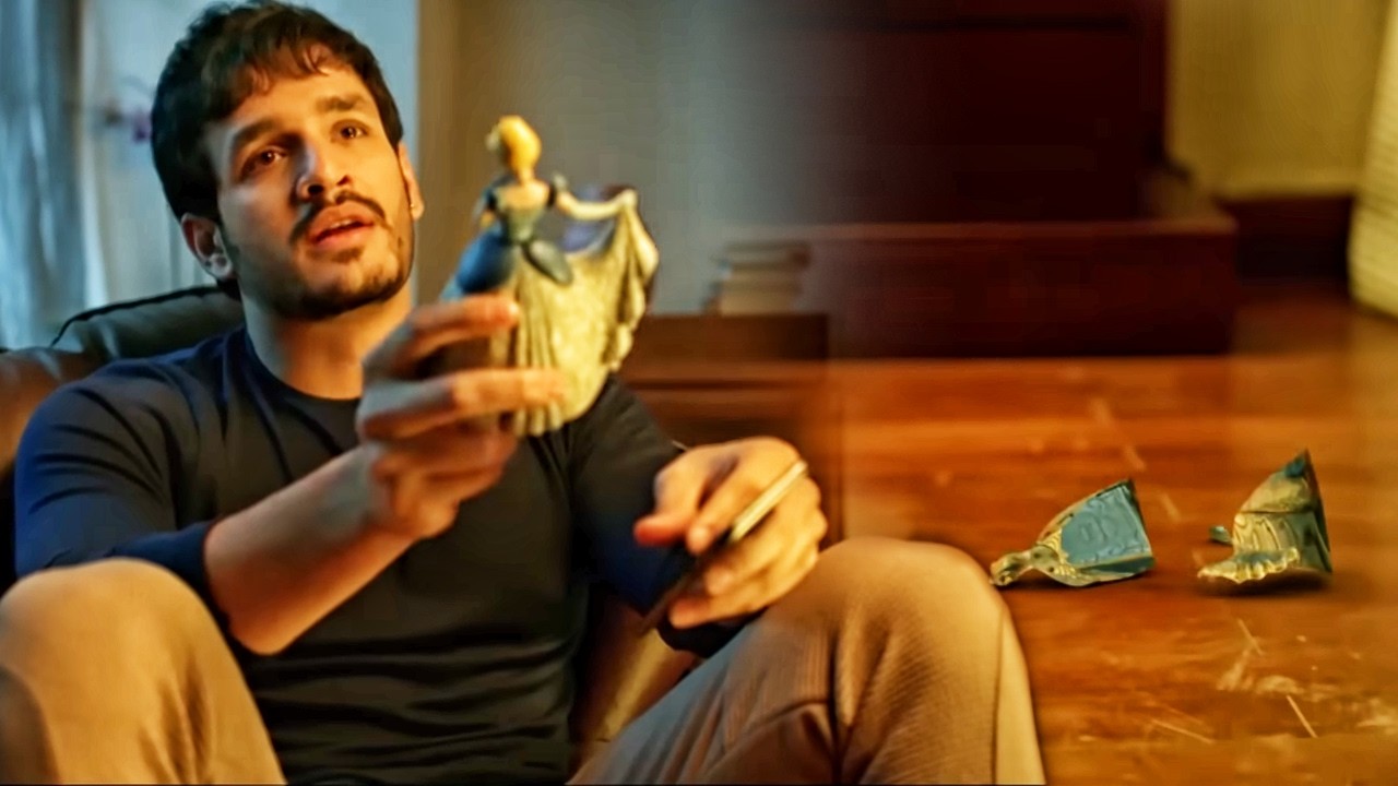निधि अग्रवाल का दिया हुआ गिफ्ट अखिल अक्किनेनी के हाथ से टूट गया l Mr Majnu Movie Best Scene