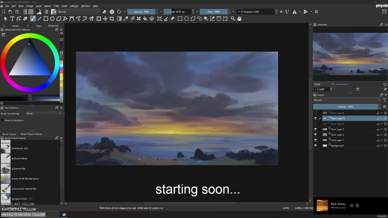 Painting in Krita