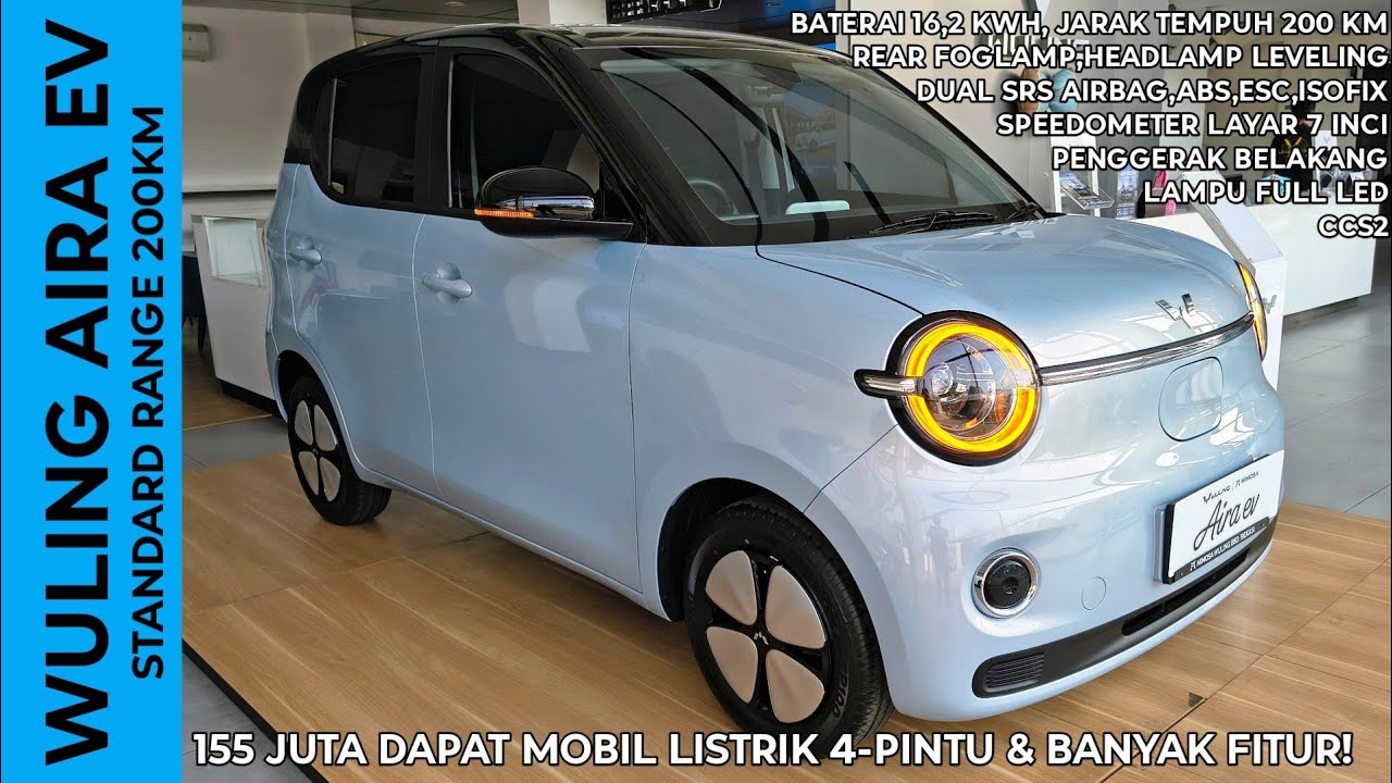 155 MILLION FOR A PROPER & PRACTICAL 4-DOOR ELECTRIC CAR! WULING AIRA EV STANDARD RANGE REVIEW | IDN