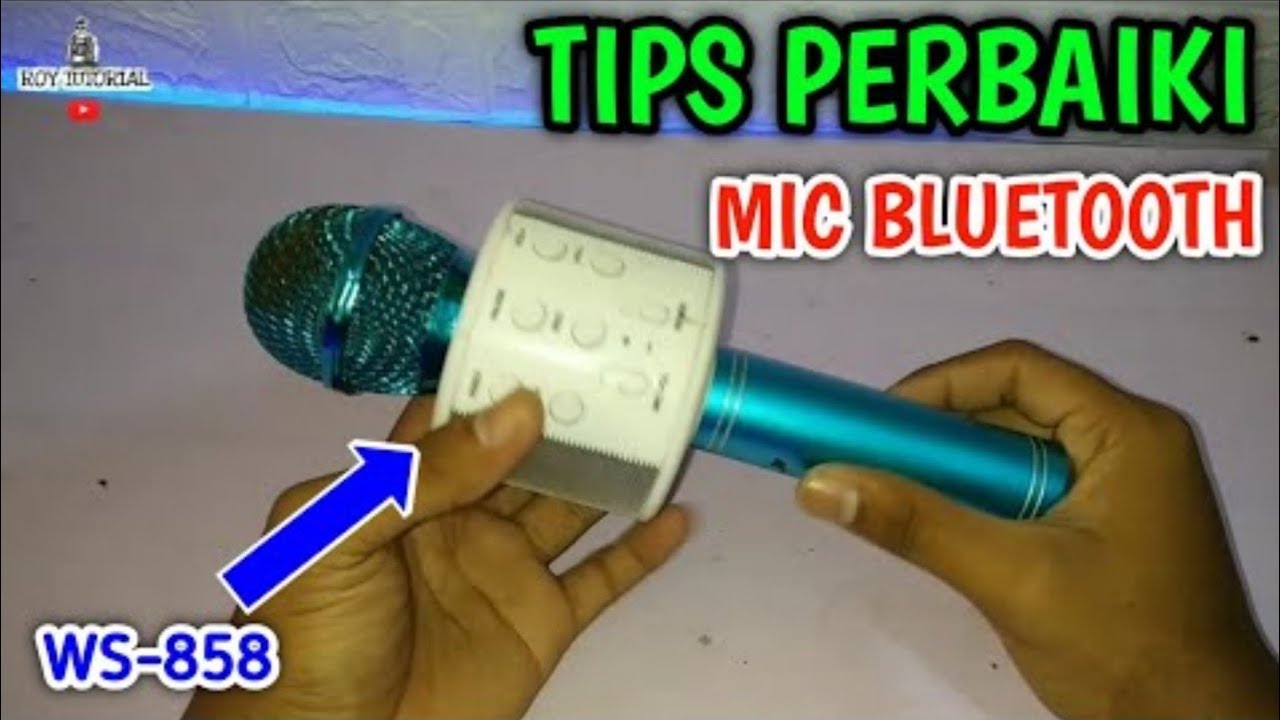TIPS PERBAIKI MIC BLUETOOTH WS-858 TIDAK BISA DICAS/ CHARGING
