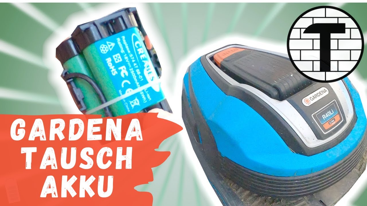 Rasenmäherroboter 🔋Batterie wechseln 🌾 Gardena R40LI 🤖🦾