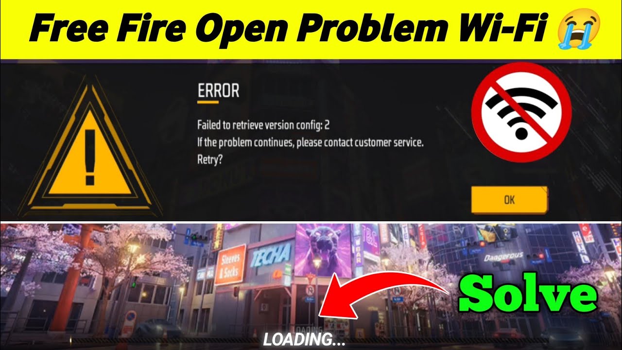 Failed To Retrieve Version Problem Wifi | Wi-Fi Se Free Fire Kyu Nahi Chal Raha Hai |ff Open Problem