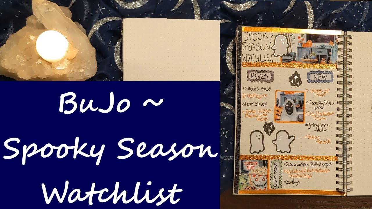 BuJo ~ Journaling ❀ Spooky Season Watchlist