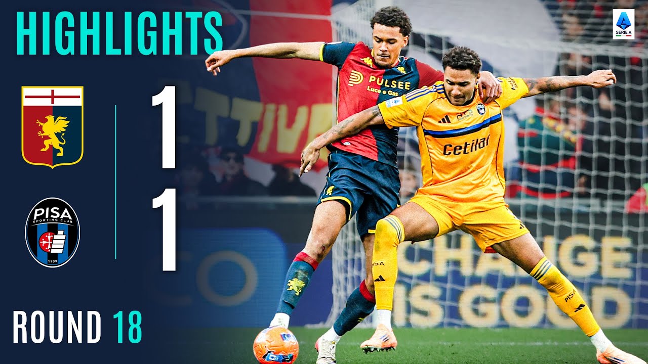 GENOA-PISA 1-1 | HIGHLIGHTS | Pisa Continue Unbeaten Run On The Road | Serie A 2025/26