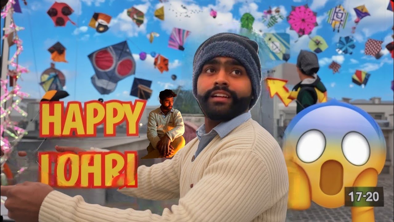 Amritsar Ki Lohri 2026: Non-Stop hawa ruk gai😣dhundh pad gai 🙂🪁#LOHRI2026 #AmritsarKiteFlying #Kite 