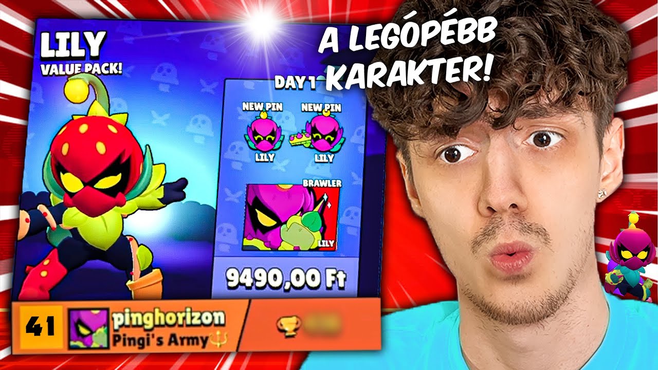 Megvettem és FELPUSHOLTAM az Új Brawlert, LILYT!! - NAGYON ERŐS! 😬