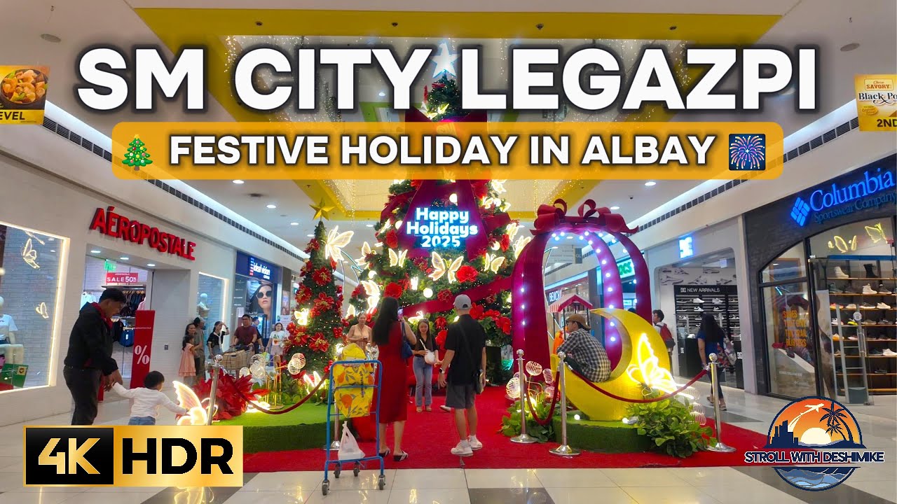 SM City Legazpi Year End Night Tour 🎄 | Festive Lights & Grand Fireworks Display 🎆